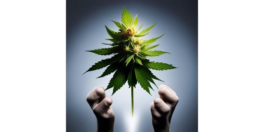Mit AI hergestelltes Bild einer Cannabispflanze