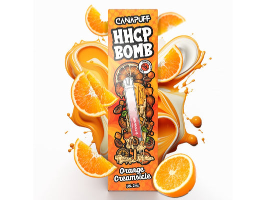 HHC Shop24 Premium HHC Vape Bomb Orange Creamsicle von CanaPuff - HHC-P 0,8G, (2ml) Canalogy s.r.o.