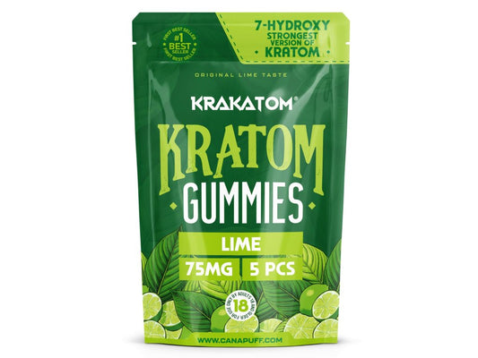 Canapuff - 7 - Hydroxy Kratom Gummies - Lime 5 Stück