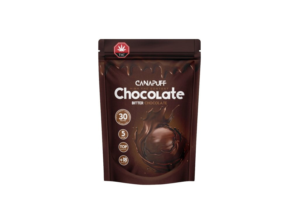 HHC Shop24 THC Chocolate - Bitter von Canapuff 5 Stück Canapuff