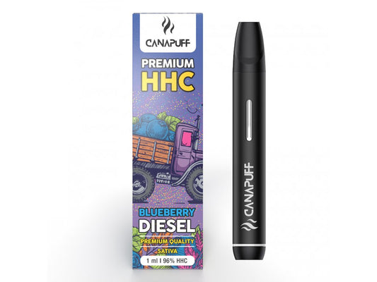 HHC Shop24 Premium HHC Vape Blueberry Diesel 96% von CanaPuff - HHC 96%, (1ml) Canalogy s.r.o.