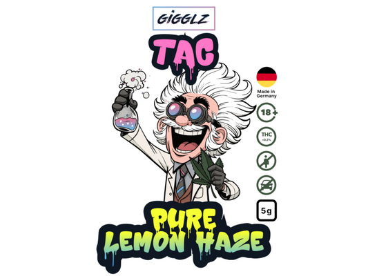 HHC Shop24 TAC-Blüten Pure Lemon Haze von Gigglz Gigglz