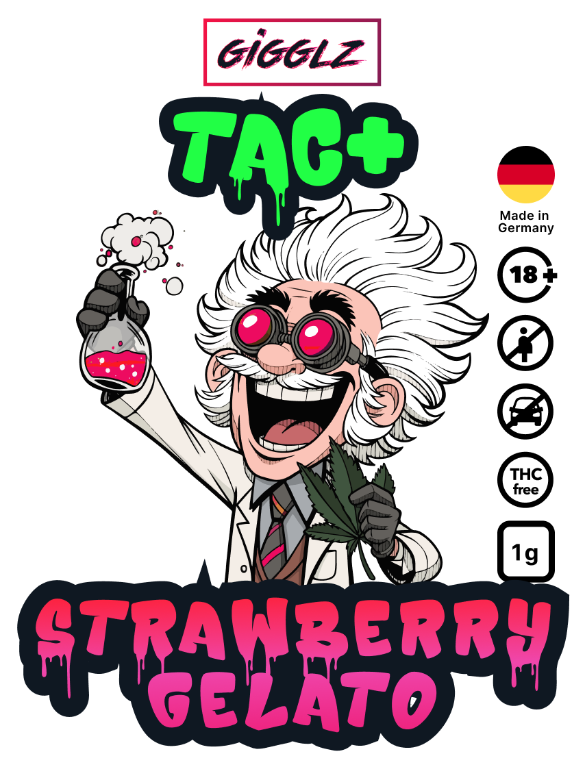 HHC Shop24 TAC+ Blüten Strawberry Gelato von Gigglz Gigglz